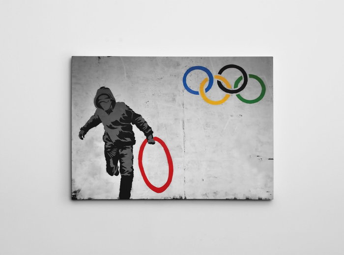 Wallity Lienzo Decorativo Banksy WY118 (70 x 100 cm) Wallity Lienzo Decorativo Banksy WY118 (70 x 100 cm)